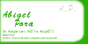 abigel pora business card
